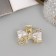 Hair crab "Dorothy" bow, 4 cm, gold