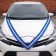 Ribbon-rush for escort cars 3 m, blue