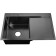 Kitchen sink "RMS" MRK-7851BL-L, SLAY, Left, thickness 3.0 and 1 mm, dispenser, graphite