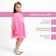 Children's dress with long sleeve KAFTAN "Muslin", size 28 (86 -92 cm) pink color