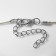 The pendant "Ice Heart" on the threads, a Christmas tree, white color in silver on a beige lace, 30 cm