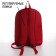 School textile backpack with print on the upper part of the sorry, 38x29x11 cm, burgundy color