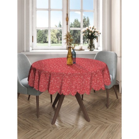 The tablecloth "Red Fun", Round, Saten, D = 150 cm-2