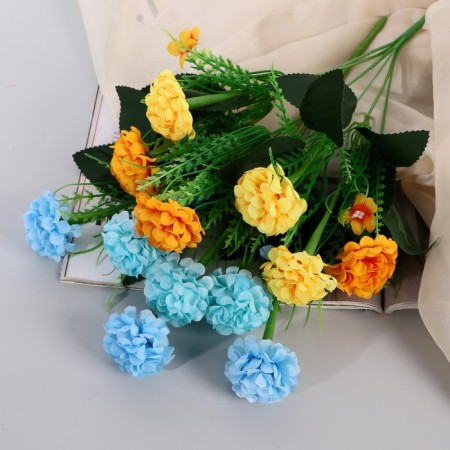 Букет "Бархатцы колор" 4х32 см, микс-2