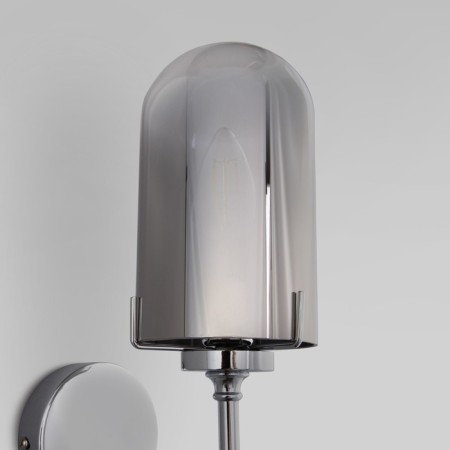 Wall lamp EUROSVET PLUTO 60156/1, E14, 1x40W, 185x100x270 mm, chromium color-1
