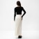 Maxi skirt Women's tweed MIST R.42, Milk