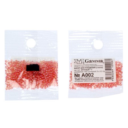 Czech Republic "Gamma" Round 1 "10/0 5g (a002 pink)-1