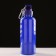 Water bottle, 650 ml, with carbine, 22 x 7 cm, blue