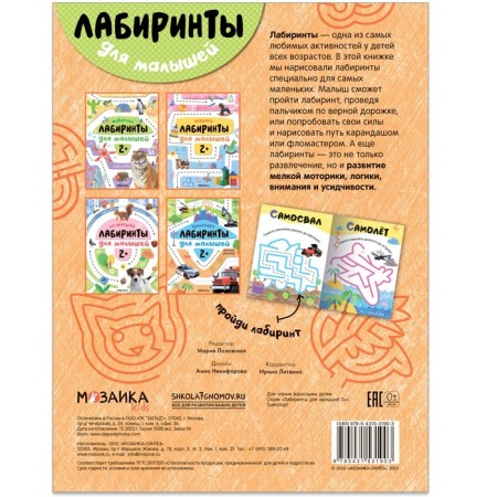 Labyrinths for babies 2+. Transport-3