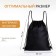 Bag for shoes on the lace, black color