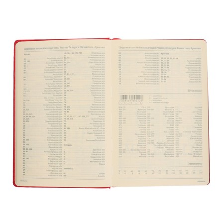 Deliciper of Leduced A5, 160 MEGAPOLIS sheets, hard cover, artificial leather, red-7