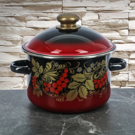 Poster "Ryabinushka", 3 l, enameled cover, induction, drawing mix-3