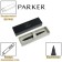 Ballpoint Parker Jotter XL Monochrome Black BT, stainless steel case, blue ink
