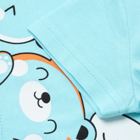 T -shirt for a boy, turquoise color, height 80 cm-2