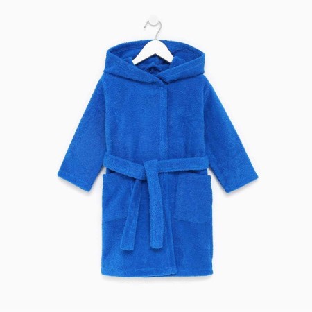 Terry dressing gown, size 34, blue color, 340 g/m2 cotton 100% with AIRO-5