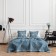 Cover with pillowcases "Bridget", size 230x250 cm, blue color