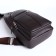 Male sling bag, artificial leather, brown color