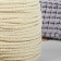Weaving cord, cotton, d = 5 mm, 50 ± 1 m, without core, white color