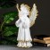 Figure "angel praying large" white gold 53x30x20cm