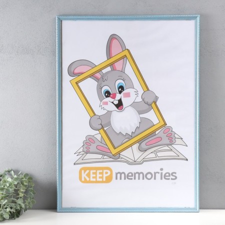Photo frame Plastic "Blue Style" 50x70 cm, blue