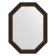 Mirror in a baguette frame, a black tree with gold 71 mm, 63x83 cm