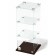 Desktop window, 2 shelves, 300 × 300 × 700, chipboard, glass color wenge