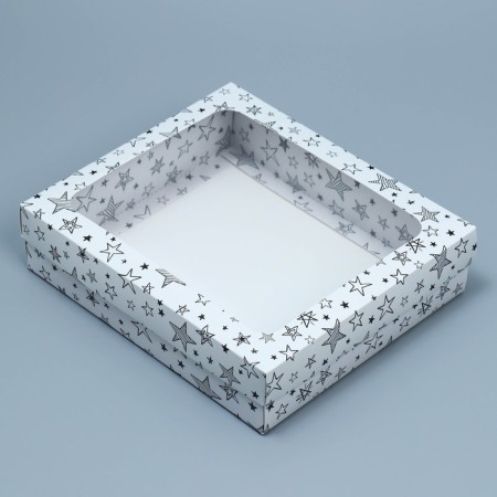 Gift box, packaging, “stars”, 23.5 x 20.5 x 5.5 cm-3