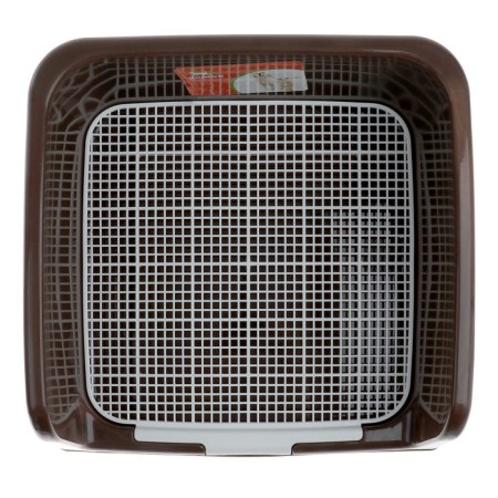 Dog toilet with high sides and a removable mesh 42x41x16 cm, brown-5