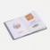 Passport cover, brown color
