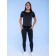 Sports T -shirt Feminic, size l, black color