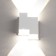 Facade lamp "Ray", FSD-010, 4 W, 3000K, 2 rays, IP65, 220 V, metal, white