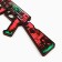 Wooden weapons, children's souvenir "Anarchy", automatic, 72.3 x 17.7 cm