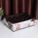 Organizer for storing linen of the Astra, 24 cells, 38 × 30 × 12 cm, brown color