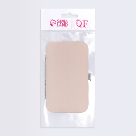 Manicure set, 8 objects, in case, beige/pink gold color-4