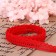 Capricon lace, 12 mm × 10 ± 1 m, red color