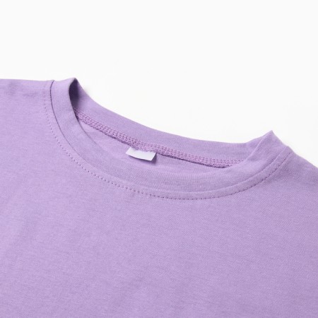 Baby T -shirt with a lowered shoulder, lilac color, height 134 cm-1