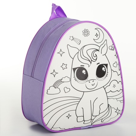 Children's backpack "Magic Unicorn", 23*20.5 cm, lightning department-3