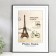 Photo frame plastic 30x40 cm "White 3d rhombuses with black stripe" 44x35 cm