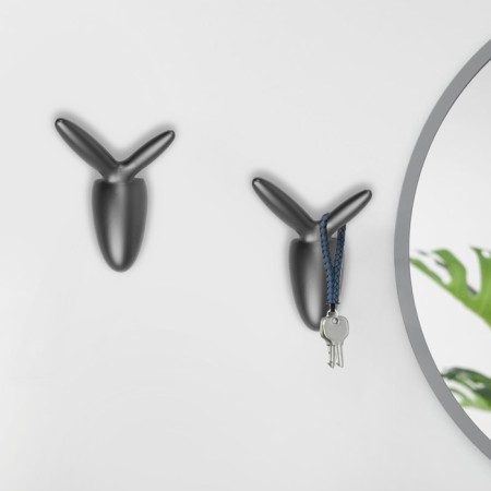 Furniture hook Cappio Rabbit, two -rod, black-7