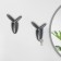Furniture hook Cappio Rabbit, two -rod, black