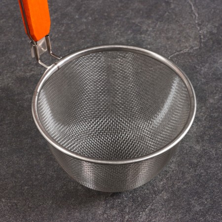 Basket for cooking potatoes free, 25cm, wood handle-5