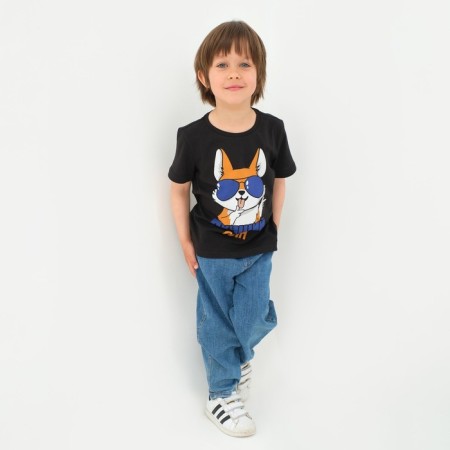 Children's T-shirt KAFTAN "Best Son" Size 32 (110-116), Black-3