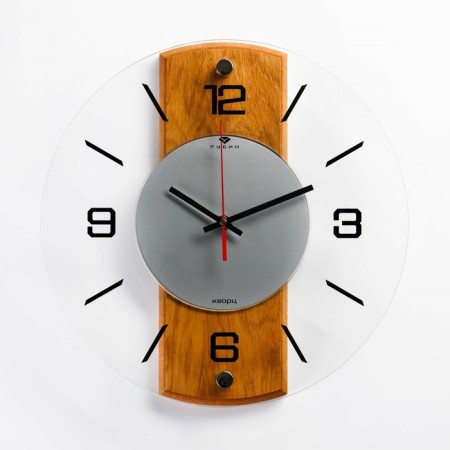 Wathery clock, interior, silent, d-34 cm