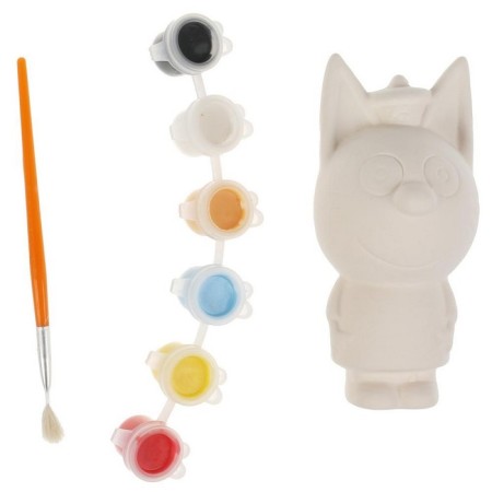 Set for children's creativity Figure for the painting "Three cats" (paints, brush)-1