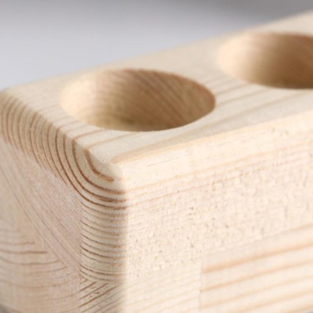 Silent Wooden under 3 candles "rectangular", array, 15.5 × 6 × 6 cm-2