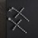 Earrings with rhinestones “crosses” with divisions are large, white color in silver