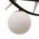 Chandelier 1076/4bk e27 60W black 85x15x90 cm