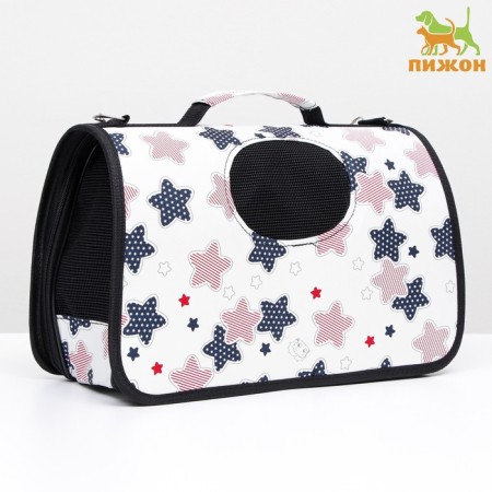 Bag - carrying for animals "Stars", size S, 37.5 x 17 x 22 cm