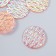 Decor for creativity Plastic "Rain" holography pink set 6 pcs 2.5x2.5 cm