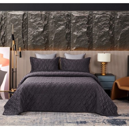 Sofi de Marko “Nobilis” bedspread, size 240x260 cm, color anthracite